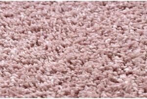Kusový koberec Shaggy Berta ružový kruh 120cm
