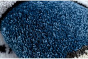 Detský kusový koberec Cesty v meste modrý 120x170cm