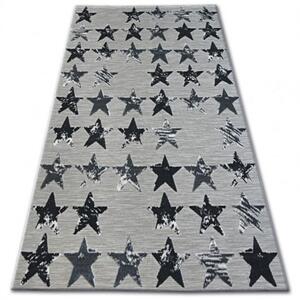 Kusový koberec PP Hviezdy sivý 200x290cm