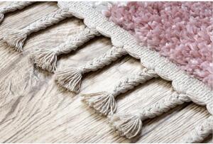 Kusový koberec Shaggy Ariso ružový atyp 70x200cm