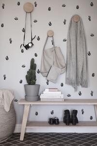Samolepky na stenu Čierne a biele kaktusy