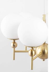 Globen Lighting - Astrid 50 Závěsná Lampa Brushed Brass/White - Lampemesteren