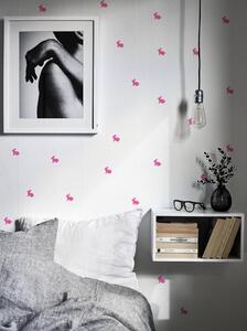 Samolepky na stenu Ružový zajačik