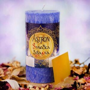 Astron Sviečka želania valec modrá 235 g