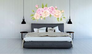Krásna nálepka na stenu ruže 60 x 120 cm