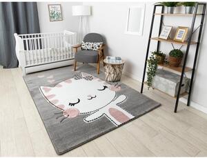 Detský kusový koberec Kitty sivý 160x220cm