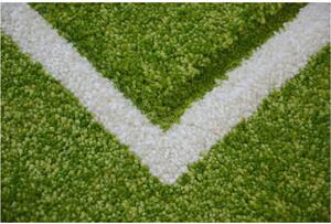 Detský kusový koberec Futbalové ihrisko zelený 240x330cm
