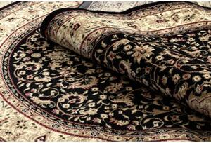 Kusový koberec Agas čierny ovál 100x180cm