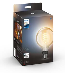 Philips HUE LED White Ambiance Filament žiarovka E27 G125 7W 550lm 2200-4500K stmievateľná BlueTooth