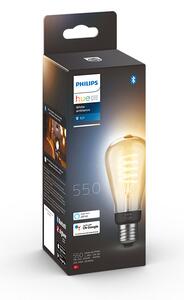 Philips HUE LED White Ambiance Filament žiarovka E27 ST64 7W 550lm 2200-4500K stmievateľná BlueTooth