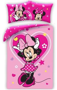 Bavlnené posteľné obliečky Minnie Mouse - Disney - 100% bavlna - 70 x 90 cm + 140 x 200 cm