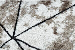 Kusový koberec Polygons hnedý kruh 100cm