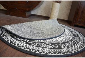 Kusový koberec Ornament čierny kruh 120cm