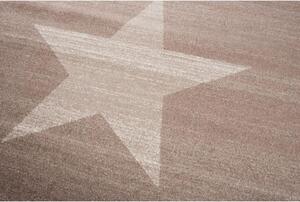 Kusový koberec Hviezda hnedý 120x170cm