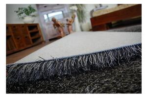 Luxusný kusový koberec Shaggy Love čierny 60x110cm