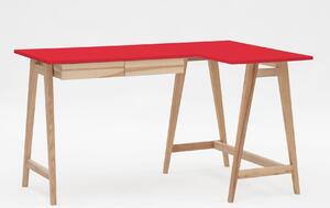 RAGABA Luka rohový písací stôl pravý, červená