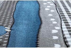 Detský kusový koberec Na farme sivomodrý 120x170cm