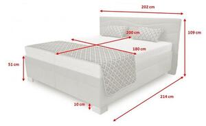 Čalúnená posteľ Windsor 180x200, béžová, bez matraca