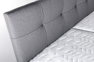 Čalúnená posteľ Mary 180x200, šedá, vrátane matraca