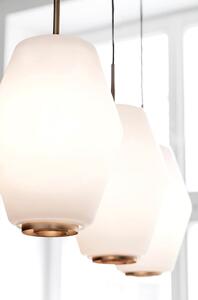 Northern - Dahl Small Závěsná Lampa Opal Glas White/Brass - Lampemesteren