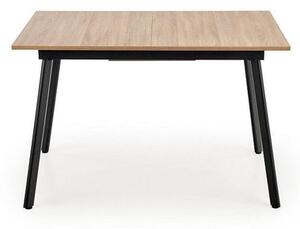 Jedálenský stôl Lopez rozkladací 120-160x76x80cm dub,sivá,čierna