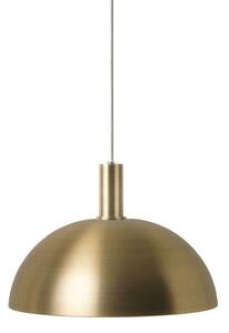 Ferm LIVING - Collect Závěsná Lampa Dome Low Brass - Lampemesteren