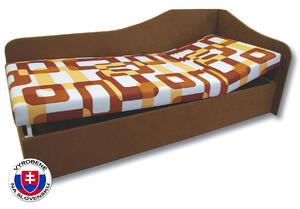 Jednolôžková posteľ (váľanda) 90 cm Abigail (Gusto 11 + Hnedá 13) (P). Vlastná spoľahlivá doprava až k Vám domov. 793063