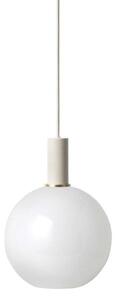 Ferm LIVING - Collect Závěsná Lampa Opal Sphere Low Light Grey - Lampemesteren