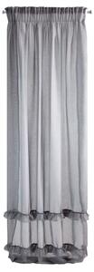 Sivá záclona na páske LORENA 140x270 cm