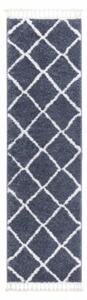 Kusový koberec Shaggy Cross šedý atyp 60x200cm