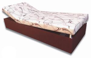 Jednolôžková posteľ (váľanda) 80 cm Darcy (Tmavohnedá 40 + Sand 10). Vlastná spoľahlivá doprava až k Vám domov. 793072