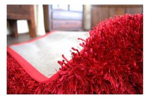 Luxusný kusový koberec Shaggy Lilou červený 160x230cm