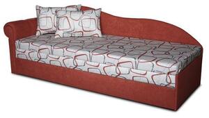 Jednolôžková posteľ (váľanda) 70 cm Lane II (Tehlová 41 + Dodo 1008) (L). Vlastná spoľahlivá doprava až k Vám domov. 793127