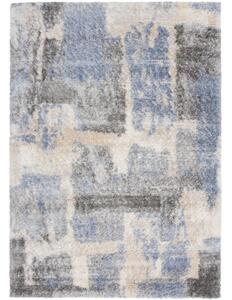 Kusový koberec shaggy Mavi modrý 200x300cm