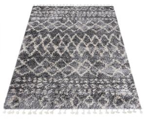 Kusový koberec shaggy Apache sivý 120x170cm