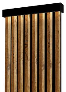 Lamelový panel - garniža s LED osvetlením - 48,4 cm - Medové drevo Odtieň dosky: 0190 PE
