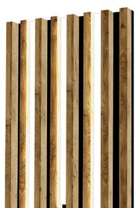 Lamelový panel s lineárnym osvetlením - 48,4 cm - Prírodný dub Lancelot Odtieň dosky: 0190 PE