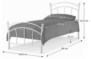 Jednolôžková posteľ 90 cm Blai (s roštom). Vlastná spoľahlivá doprava až k Vám domov. 794078