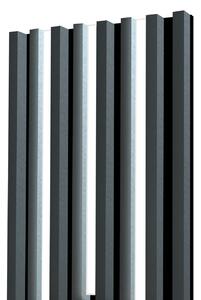 Lamelový panel s lineárnym osvetlením - 48,4 cm - Antracit Odtieň dosky: K350RT