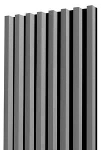 Lamelový panel + soklový LED profil - 48,4 cm - Šedá Odtieň dosky: 0190 PE