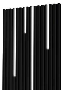 Lamelový panel s lineárnym osvetlením - 100,4 cm - Čierna Odtieň dosky: 0190 PE