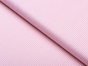 Biante Detské bavlnené posteľné obliečky do postieľky Sandra SA-255 Ružovo-biele pásiky Do postieľky 90x140 a 40x60 cm