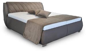 Čalúnená posteľ Grosseto 180x200, sivá, bez matraca