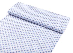 Biante Detské bavlnené posteľné obliečky do postieľky Sandra SA-266 Modré hviezdičky na bielom Do postieľky 100x135 a 40x60 cm