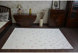 Kusový koberec Kvietky krémovo ružový 200x290cm