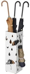 Moderný stojan na dáždniky v bielej farbe LUC49W