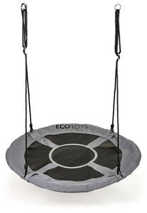 Záhradná hojdačka bocianie hniezdo 100 cm ECOTOYS sivá