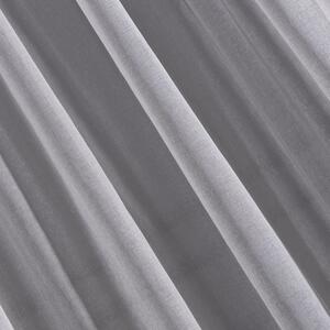 Sivá záclona na páske DOLLY 140x250 cm