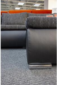 Rohová sedačka rozkladacia Enro univerzálny roh ÚP čierna, sivá