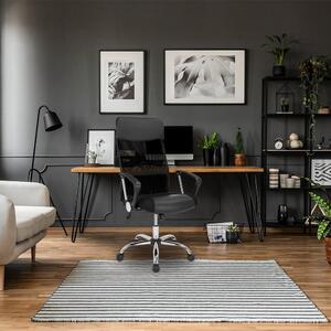Kancelárska stolička so sieťkou, čierna